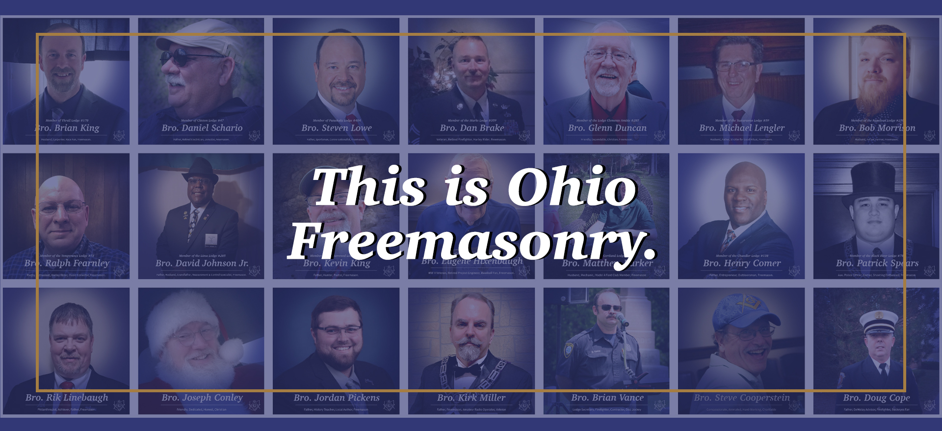Gallery of Ohio Freemasons