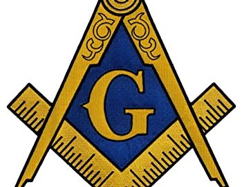 Square and compasses logo of Freemasonry